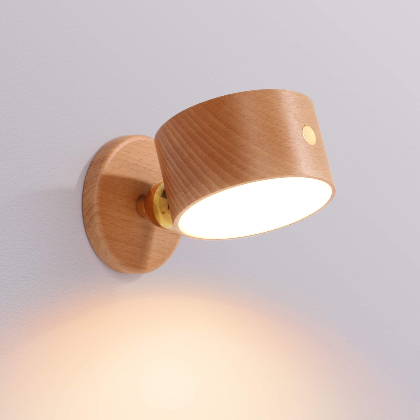 Minimalistische houten USB oplaadbare touch magnetische LED nacht wandlamp licht