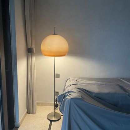 Moderne retro paddenstoel glazen staande vloerlamp voor woonkamer