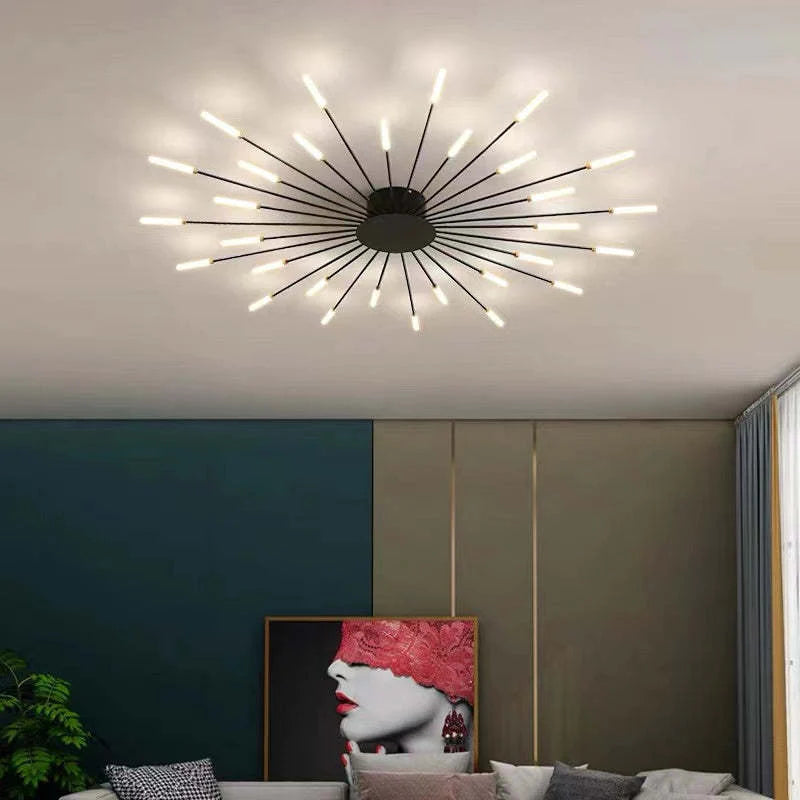 Opbouw plafondlamp Vuurwerk | Woonkamer/Slaapkamer