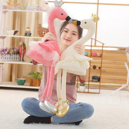 Schattige pop flamingo knuffeldier