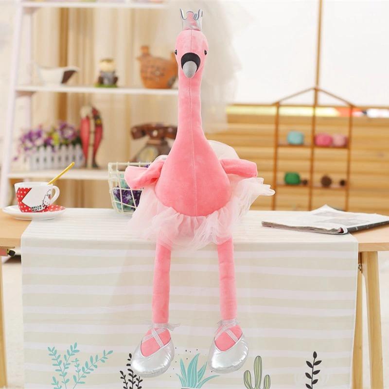 Schattige pop flamingo knuffeldier