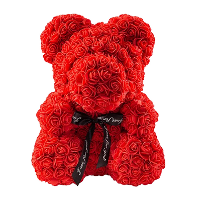 Rosen Teddybär Rot Rosa Weiße Rosen Blumen