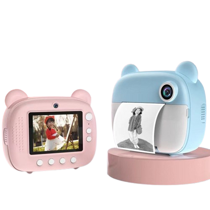 Childrens Instant Print Camera Digital Pink for Preschoolers Childs