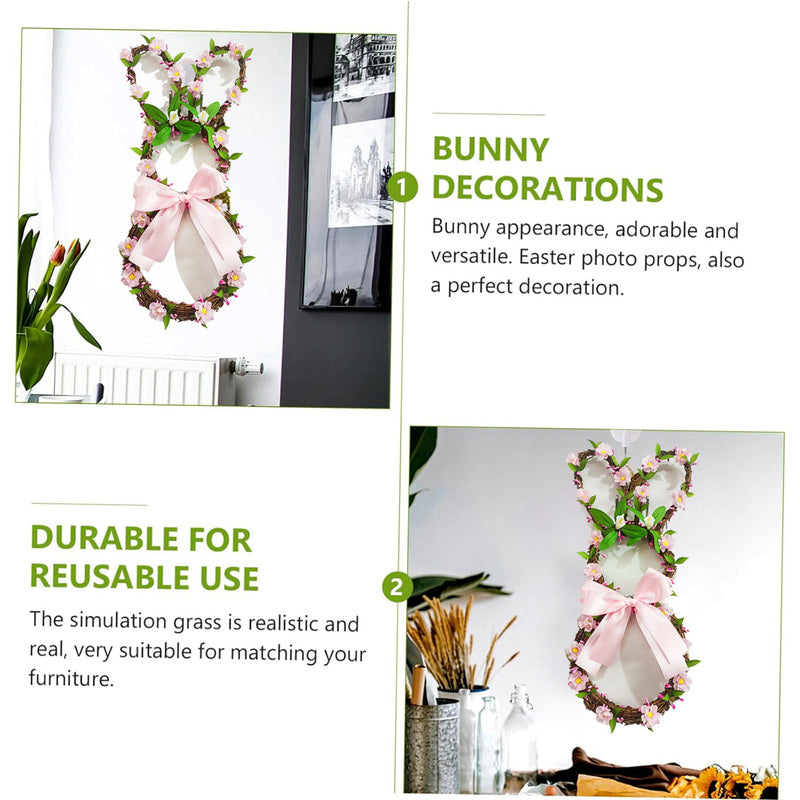 Bunny Rabbit Easter Wreath for Door Decorations