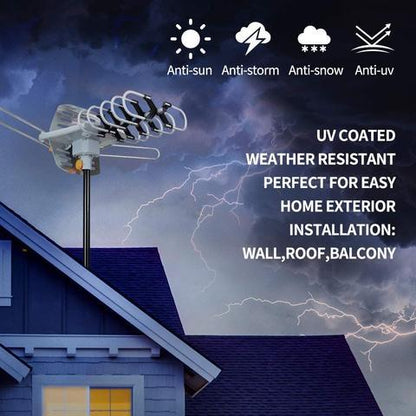 250 Miles HD TV Digitale Antenne 360° Drehbar