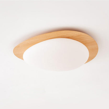 Nordic ijzer houtnerf kiezel LED inbouw plafondlamp