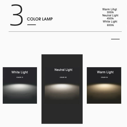 Nordic ijzer houtnerf kiezel LED inbouw plafondlamp