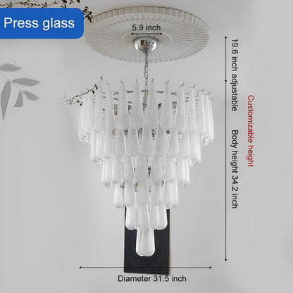 Retro Luxe Traanvormige Waterval Kroonluchter Licht