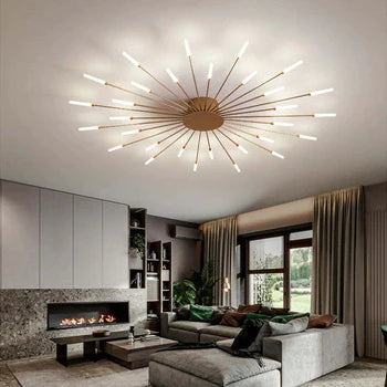 Opbouw plafondlamp Vuurwerk | Woonkamer/Slaapkamer