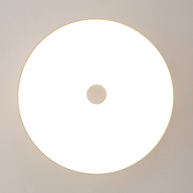 Hedendaagse metalen semi-opbouw LED plafondlamp