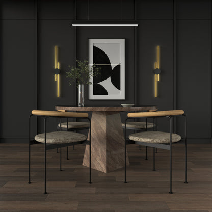 Lineaire minimalistische wandlamp
