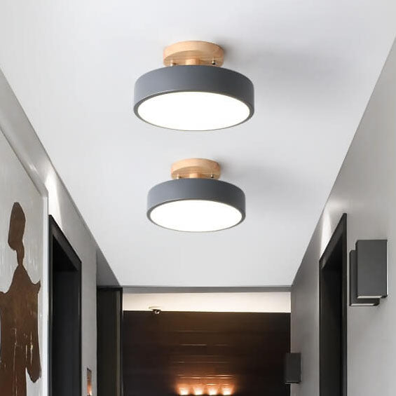 Nordic Circulaire LED Semi-Opbouw Plafondlamp