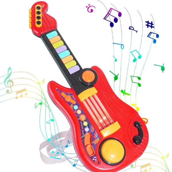 Magic Touch legetøjsguitar - interaktiv strum med guitar til 2-3 årige