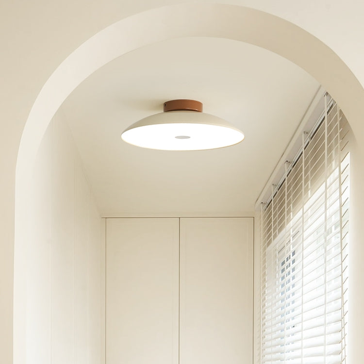 Hedendaagse metalen semi-opbouw LED plafondlamp