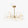 Firefly Art Deco Pendant Light Chandelier Black/Gold Living Room