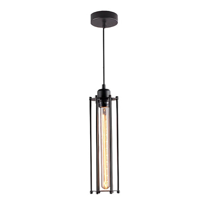 Retro LED Zwarte IJzeren Industriële Hanglamp