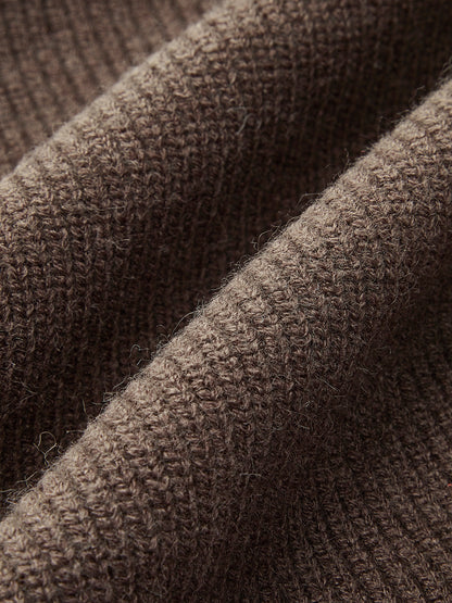 2 in 1 gerippter Pullover mit Ausschnitt