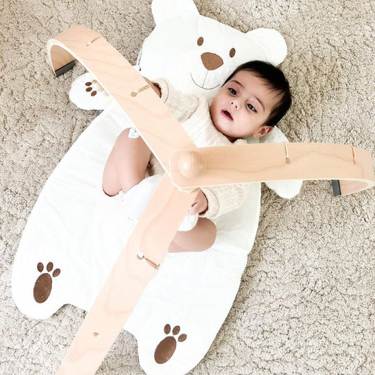 Houten Baby Speelgym - Wieg Mobiel Speelkleed voor Pasgeborenen