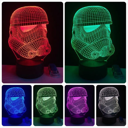 3D Lamp with 7 Colors