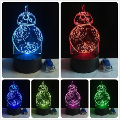 3D Lamp with 7 Colors