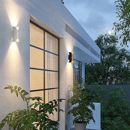 Moderne LED buitenmuurverlichting goud/wit tuin/corridor