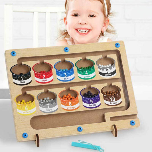 Magnetisch kleur- en nummermonster - educatief magnetisch speelgoed voor peuters met kleur- en nummerleren