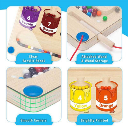 Magnetisch kleur- en nummermonster - educatief magnetisch speelgoed voor peuters met kleur- en nummerleren