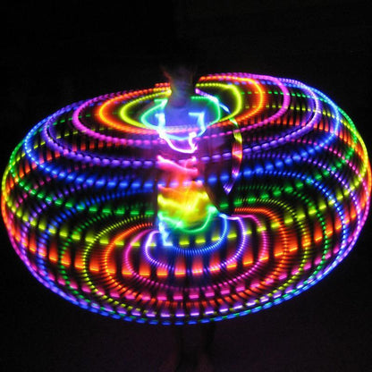 35''tot 24" 24 tot 10-LED lichten gloeien in het donker hula hoop