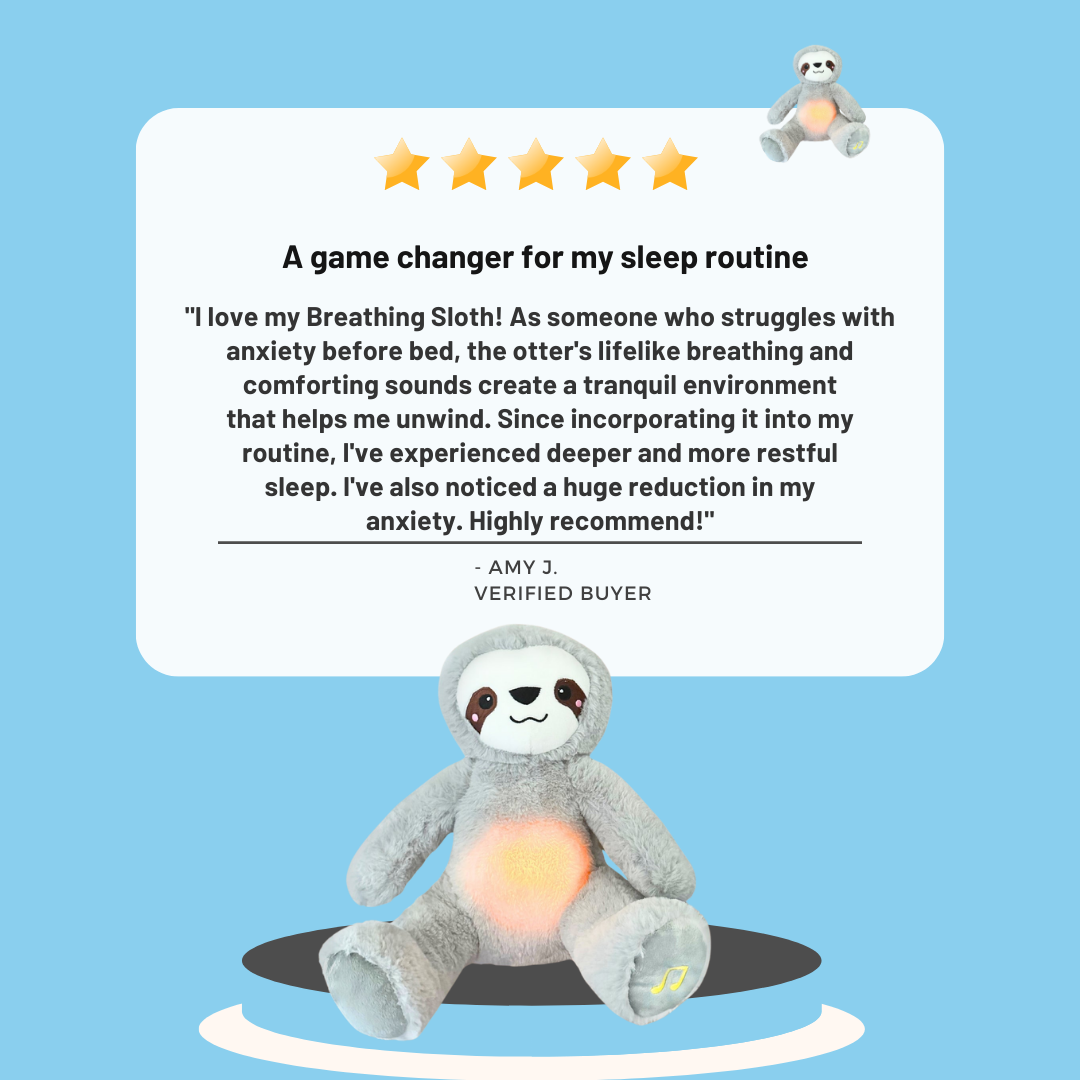 Atmender Otter Plüschspielzeug - Beruhigender Stitch Teddybär für Angst- und Stressabbau