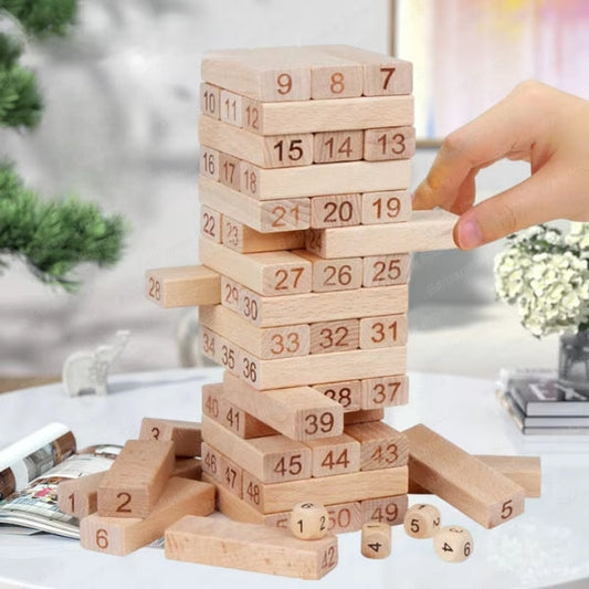 Trætårn til at vælte - Jenga spil til sjov og fester