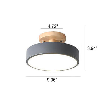 Nordic Circulaire LED Semi-Opbouw Plafondlamp