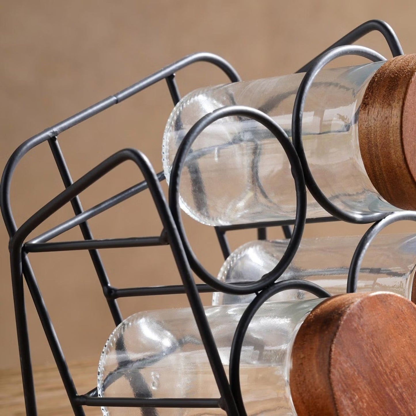 Virella 6-delige potten set voor kruiden met schuin standaard