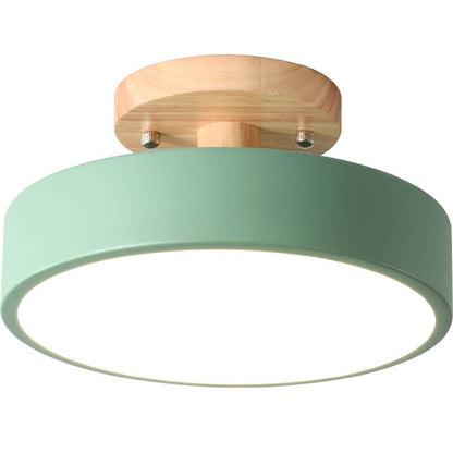 Nordic Circulaire LED Semi-Opbouw Plafondlamp