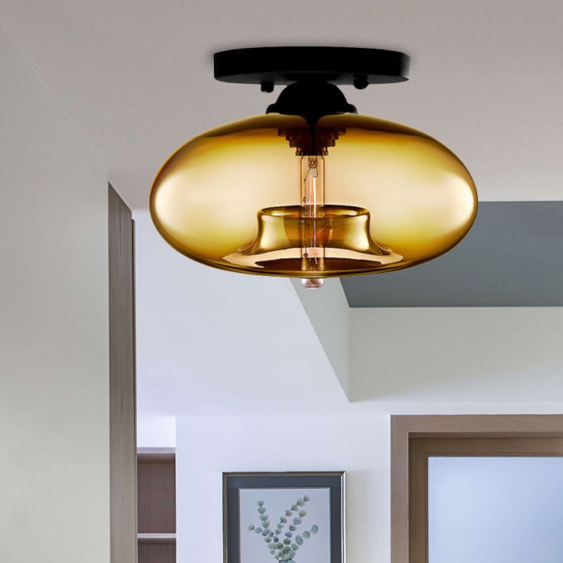 Industriële Art Deco Globe Opbouw Plafondlamp Woonkamer