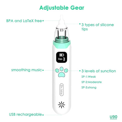 Baby Elektronische Neusaspirator - Veilig, Snel, Hygiënische Neusslijmzuiger voor Pasgeborene & Peuter