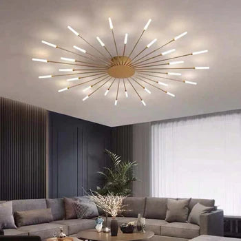 Opbouw plafondlamp Vuurwerk | Woonkamer/Slaapkamer