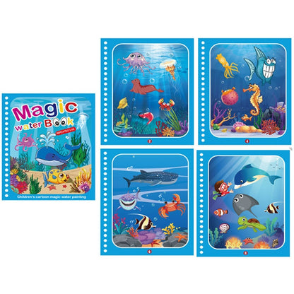 Magisches Wasserbuch - Mit Wasser ausmalen - Malbuch