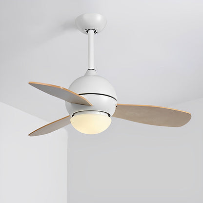 Nordic minimalistische LED plafondventilator met afstandsbediening verstelbare windsnelheid ventilator