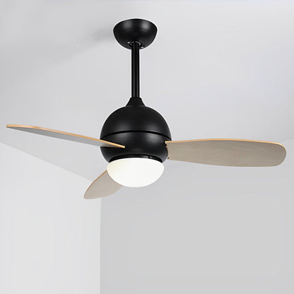Nordic minimalistische LED plafondventilator met afstandsbediening verstelbare windsnelheid ventilator