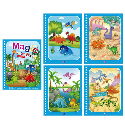 Magisches Wasserbuch - Mit Wasser ausmalen - Malbuch