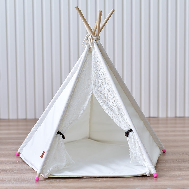 Designer wit huisdier teepee