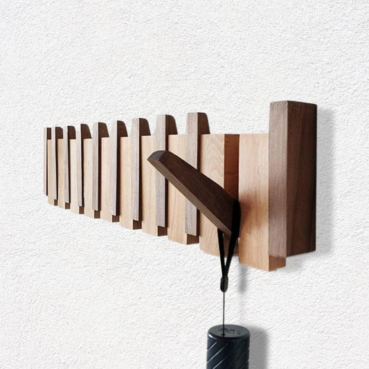 Handgemaakte houten kapstok