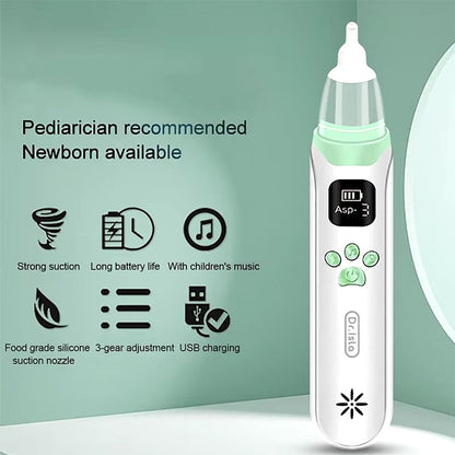 Baby Elektronische Neusaspirator - Veilig, Snel, Hygiënische Neusslijmzuiger voor Pasgeborene & Peuter