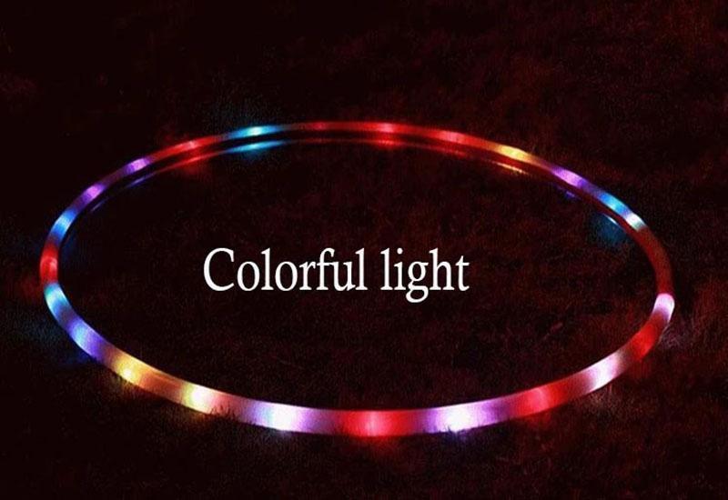 35''tot 24" 24 tot 10-LED lichten gloeien in het donker hula hoop