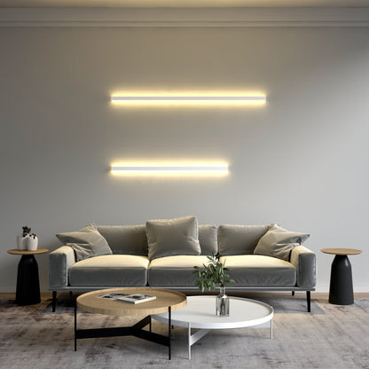 Minimalistische lineaire wandlamp met LED-sfeerverlichting