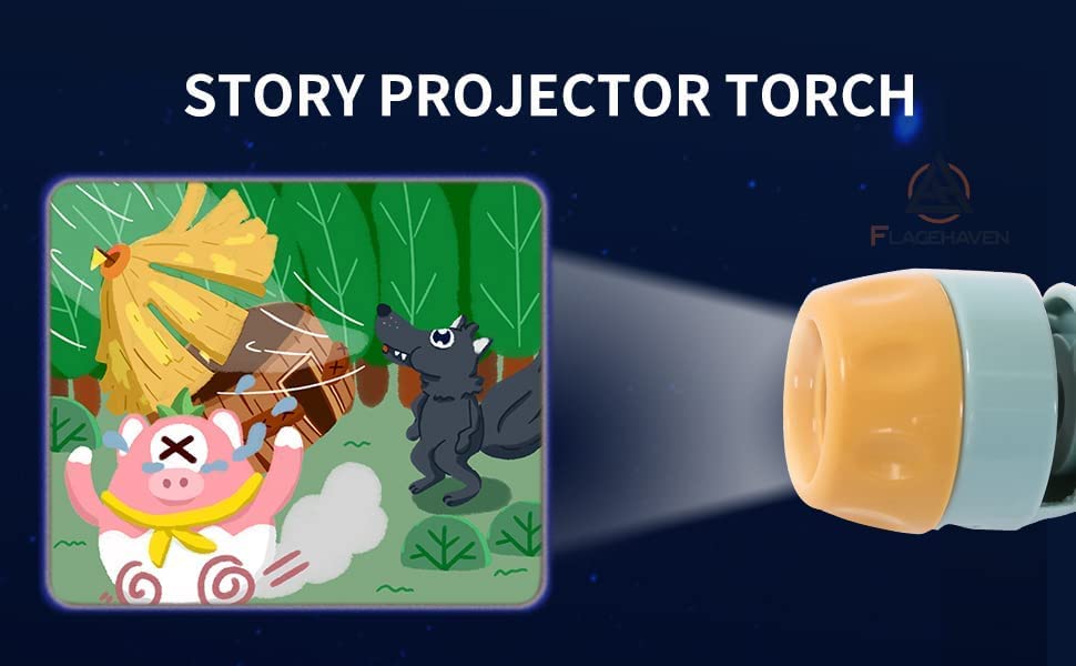 Story Torch - Sengetidsmagi - Lommelygteprojektor