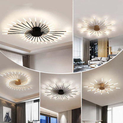 Opbouw plafondlamp Vuurwerk | Woonkamer/Slaapkamer