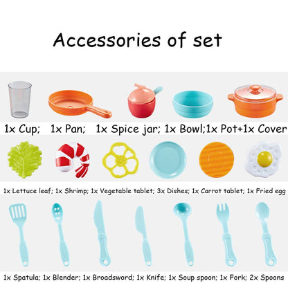 Keukenspeelgoed Set - Kinderkeuken 23 Stuks