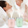 Himist 280ML Ultrasone Kaars Luchtbevochtiger Luchtreiniger Met Romantisch Zacht Licht Essentiële Olie Diffuser