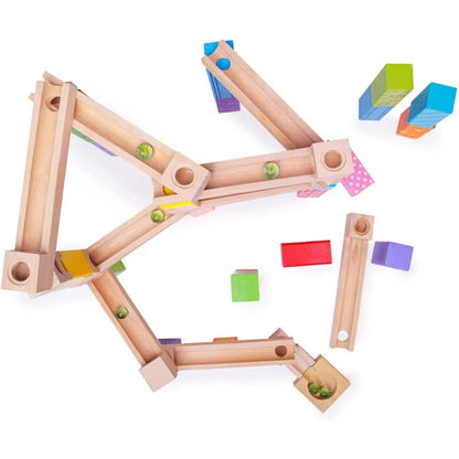 Holzbausatz für Kinder – Baue deine eigene Holz-Kugelbahn für endlosen Spaß und Kreativität